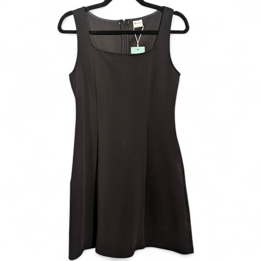 ​🖤 WIHOLL Square Neck Little Black Dress Size Small 🖤